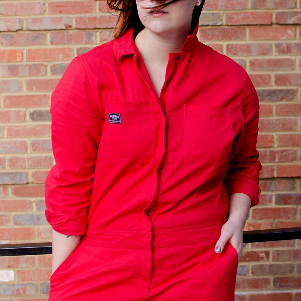 Wildfang The Essential Long Sleeve Coverall Red